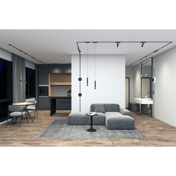 Denkirs DK5345-BK Светильник для трека Air, серия Hang 4000 со светодиодом, ?35*257мм, 48V DC, 5W, RA?95, 24°, 4000K, IP20, черный, алюминий, изображение 5
