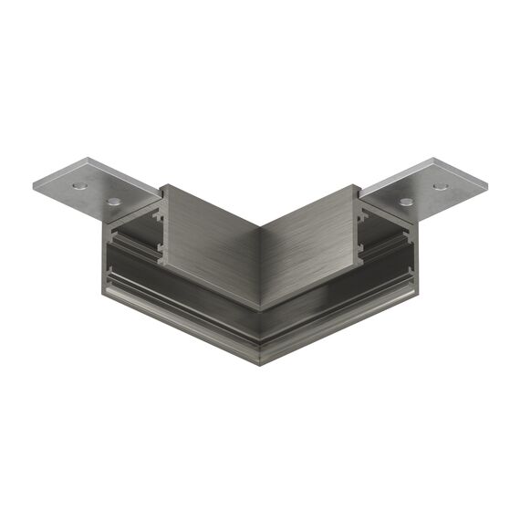 Denkirs TR5731-DN Угловой элемент для трека SHINE BASE 90° потолок-потолок, темный никель, алюминий, изображение 2