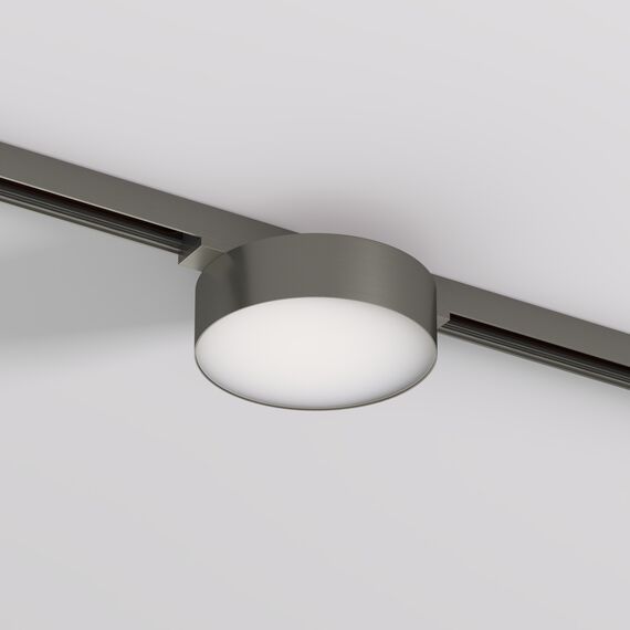 Denkirs DK5762-DN Светильник для трека SHINE FLOW со светодиодом, D95*H28, 48V DC, 8W, RA?90, 3000K, IP20, темный никель, алюминий, изображение 2