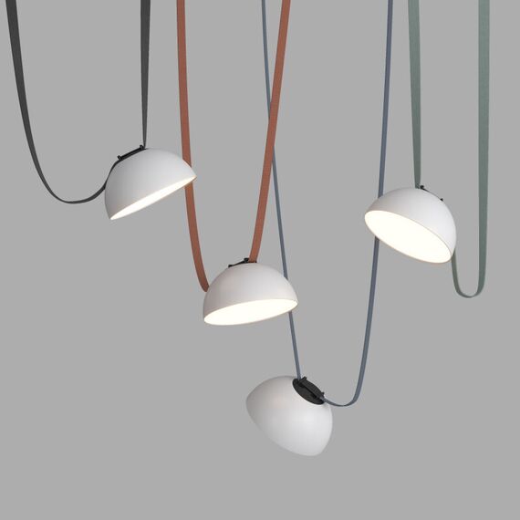Denkirs DK5660-WH+BK Cветильник для трека-ремня Belty Smart, серия Flow, со светодиодом, D220*H117мм, 48V DC, 24W, RA90, 120°, 3000-5700K, IP20, белый с черным, алюминий, изображение 3