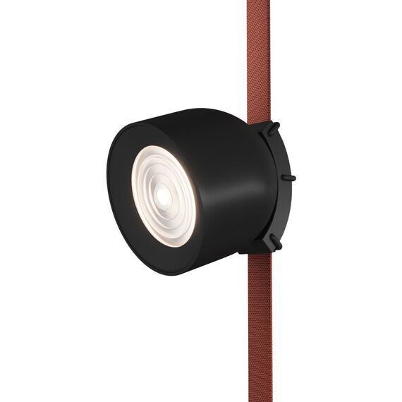 Denkirs DK5640-BK Поворотный светильник для трека-ремня Belty Smart, серия Spot, со светодиодом, D100*H107мм, 48V DC, 12W, RA90, 38°, 2700-6000K, IP20, черный, алюминий, изображение 5