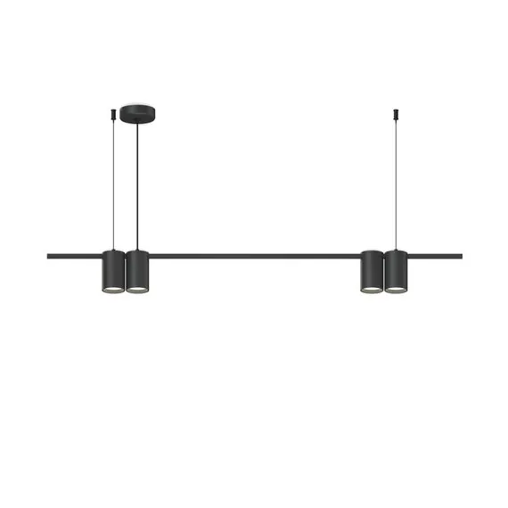 Denkirs DK4061-BK Подвесной светильник ORBIT, IP20, 4xGU10 LED до 15 Вт, черный матовый, алюминий, изображение 3