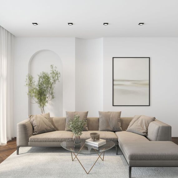 Denkirs DK2091-BK Встраиваемый светильник FLAT, IP 20, до 15 Вт, GX53, LED, черный, алюминий, изображение 5
