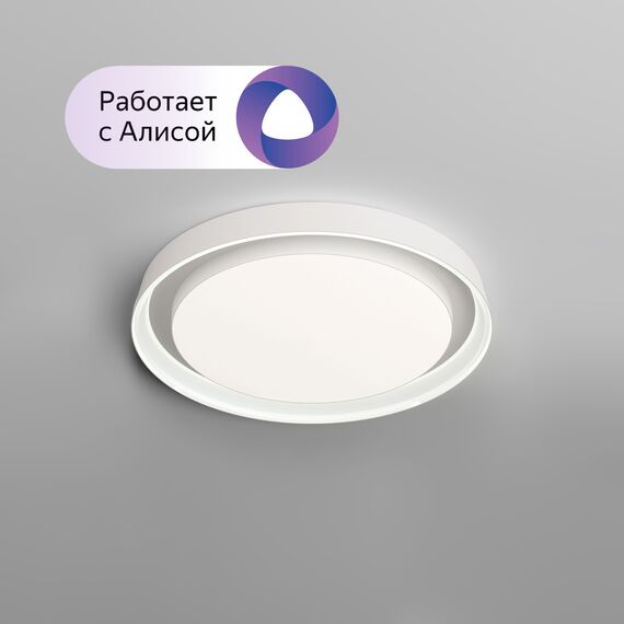 Denkirs DK6515-WH Накладной светильник, LED, 40W, IP 20, 3000K - 6500K, белый, металл, полимер