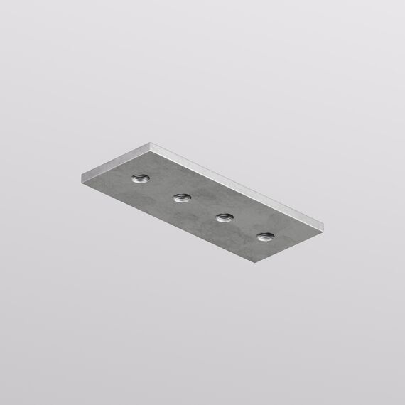 Denkirs TR5730-AL Соединительная пластина трека, для трека Shine, серия Base, алюминий