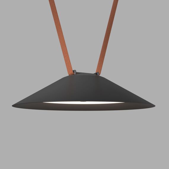 Denkirs DK5664-BK Cветильник для трека-ремня Belty Smart, серия Flow, со светодиодом, D300*H71мм, 48V DC, 20W, RA90, 120°, 2700-6500K, IP20, черный, алюминий