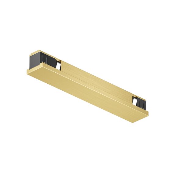 Denkirs TR5722-SB Электрический коннектор прямой для трека SHINE BASE, 48V DC, IP20, сатинированная латунь, алюминий, изображение 3