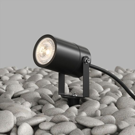 Denkirs DK9800-BK Грунтовый светильник MOSS, IP65, GU10 LED, до 15 Вт, черный, алюминий