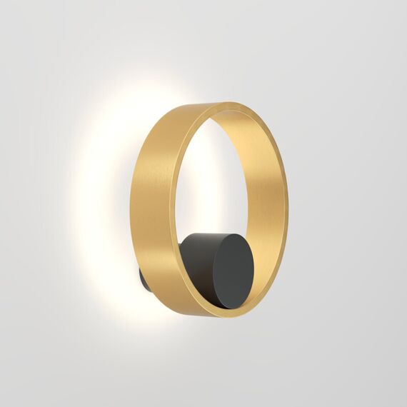 Denkirs DK5060-BK+SG Бра ORBIT, IP20, 3000К, LED, 10 Вт, черный + сатинированное золото, алюминий