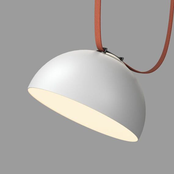 Denkirs DK5563-WH+BK Cветильник для трека-ремня Belty, серия Flow со светодиодом, D300*H171мм, 48V DC, 28W, RA90, 120°, 3000K, IP20, белый с черным, алюминий, изображение 2