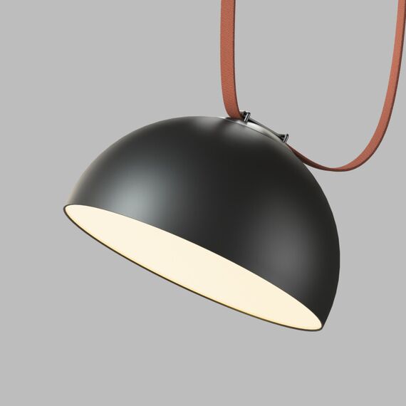 Denkirs DK5563-BK Cветильник для трека-ремня Belty, серия Flow со светодиодом, D300*H171мм, 48V DC, 28W, RA90, 120°, 3000K, IP20, черный, алюминий, изображение 2