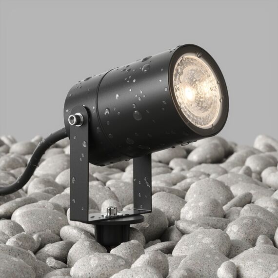 Denkirs DK9800-BK Грунтовый светильник MOSS, IP65, GU10 LED, до 15 Вт, черный, алюминий, изображение 3