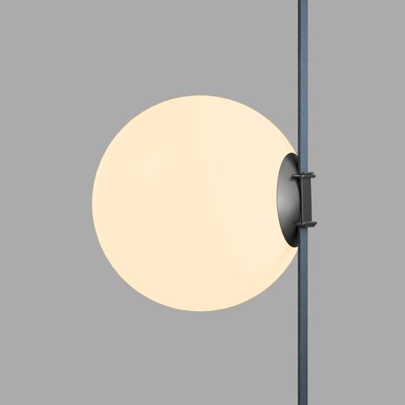 Denkirs DK5555-BK Cветильник для трека-ремня Belty, серия Orb, со светодиодом, D230*H236мм, 48V DC, 15W, RA90, 120°, 3000K, IP20, черный, акрил, изображение 2
