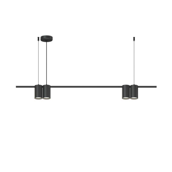 Denkirs DK4061-BK Подвесной светильник ORBIT, IP20, 4xGU10 LED до 15 Вт, черный матовый, алюминий, изображение 3