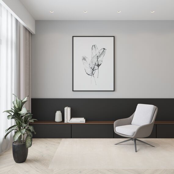 Denkirs DK2085-BK Фиксирующее кольцо для светильников серии INVIZ DK2080-WH, DK2081-WH, черное, ABS-пластик, изображение 6
