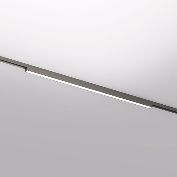 Denkirs DK5752-DN Светильник для трека SHINE LINEAR со светодиодом, L601*W19*H27, 48V DC, 24W, RA?90, 3000K, IP20, темный никель, алюминий