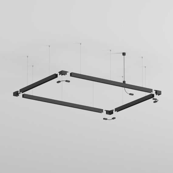 Denkirs TR2126-BK Механический подвес для трека SMART BASE, IP20, 1.5м, черный, алюминий, изображение 6