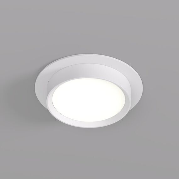 Denkirs DK2090-WH Встраиваемый светильник FLAT, IP 20, до 15 Вт, GX53, LED, белый, алюминий