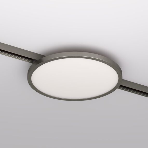 Denkirs DK5763-DN Светильник для трека SHINE FLOW со светодиодом, D198*H27, 48V DC, 15W, RA?90, 3000K, IP20, темный никель, алюминий, изображение 2