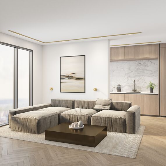 Denkirs DK5072-SB Бра SHINE WALL со светодиодом, D104*H68, IP20, 3000К, 3W, RA?90, сатинированная латунь, алюминий, изображение 7