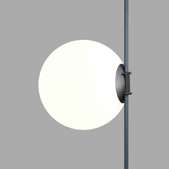 Denkirs DK5554-BK Cветильник для трека-ремня Belty, серия Orb, со светодиодом, D230*H236мм, 48V DC, 15W, RA90, 120°, 4000K, IP20, черный, акрил, изображение 2