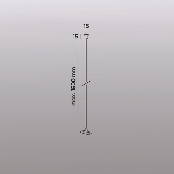 Denkirs TR2126-BK Механический подвес для трека SMART BASE, IP20, 1.5м, черный, алюминий, изображение 5