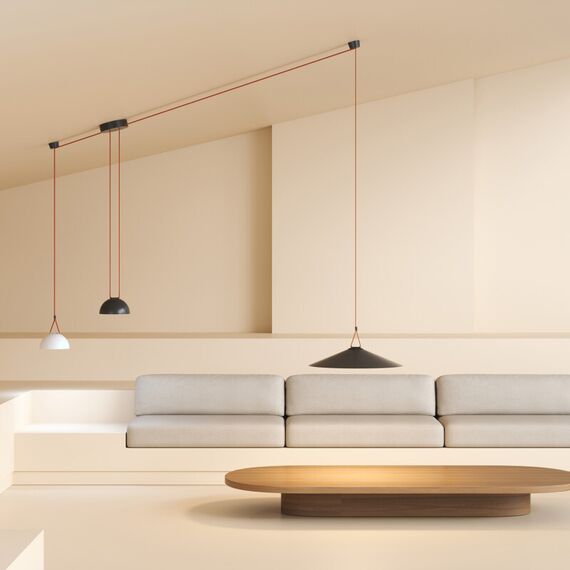 Denkirs DK5668-BK Cветильник для трека-ремня Belty Smart, серия Flow, со светодиодом, D600*H122мм, 48V DC, 24W, RA90, 120°, 2700-6500K, IP20, черный, алюминий, изображение 4
