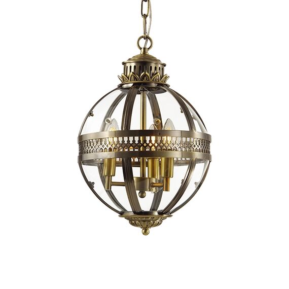 Delight Collection KM0115P-3S antique brass Люстра Residential 3 ant.brass