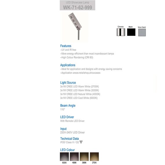 Delight Collection 71-62-999 warm white silver Подсветка, изображение 5