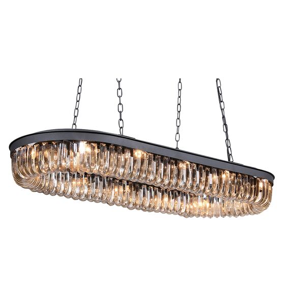 Delight Collection KR0295P-12 black Люстра Crystal 12 black