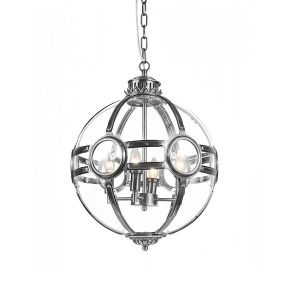 Delight Collection KG0516P-4 steel Люстра Hagerty 4 steel