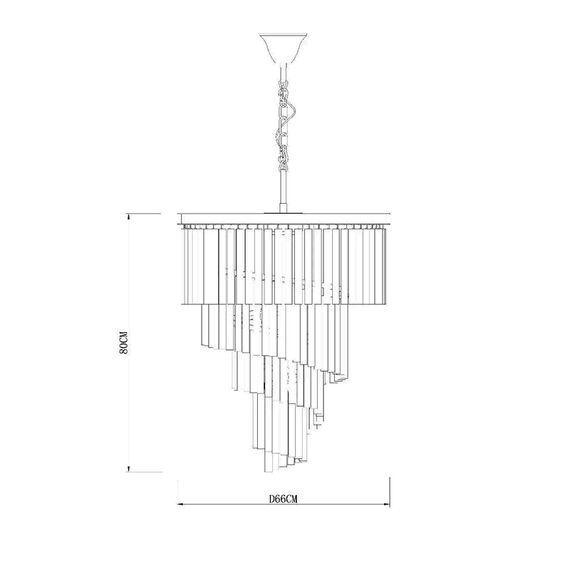Delight Collection KR0262P-10 black/clear Люстра Helix black/clear, изображение 3