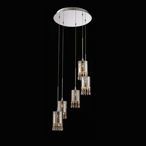 Delight Collection MD2544/5R Подвесной светильник Crystal Tube 5 5, изображение 2