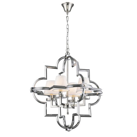 Delight Collection KM0728P-4M nickel Люстра Mandeville M nickel, изображение 4