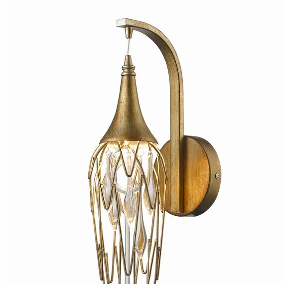 Delight Collection W68009S-1 gold Настенный светильник Goddess Tears gold gold, изображение 2