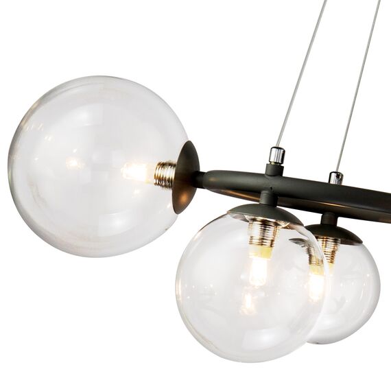 Delight Collection KG1202P-9 grey/clear Люстра Wendt 9 grey/clear, изображение 2