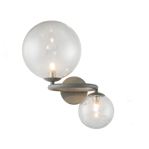 Delight Collection KG1202W-2 grey/clear Настенный светильник Wendt 2 grey/clear grey/clear
