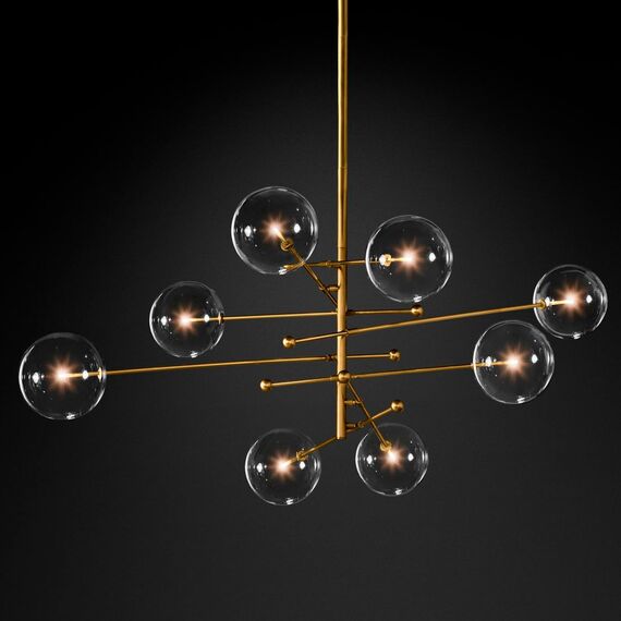 Delight Collection KG0835P-8 brass Люстра Globe Mobile 8 brass brass, изображение 2
