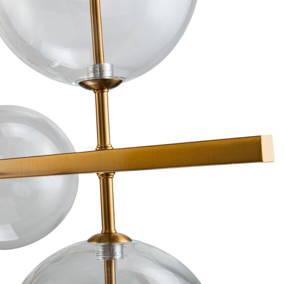 Delight Collection KG0965P-10L brass Люстра Globe Mobile 10L, изображение 3