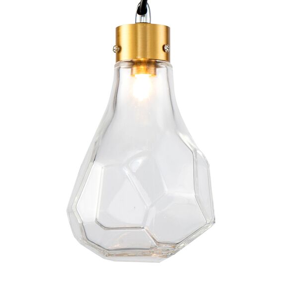 Delight Collection KR1197P-1 brass/clear Подвесной светильник, изображение 2