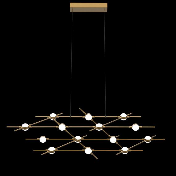 Delight Collection MD18001067-14A black/gold Люстра Molecular 14 black/gold, изображение 4