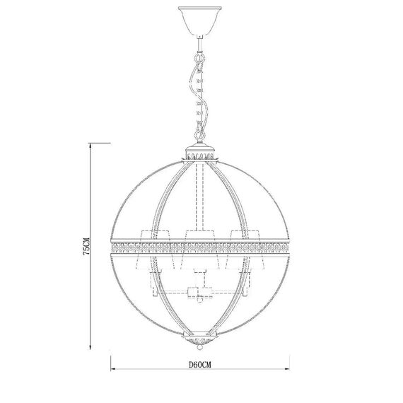 Delight Collection KM0115P-4L nickel Люстра Residential 4L nickel, изображение 2