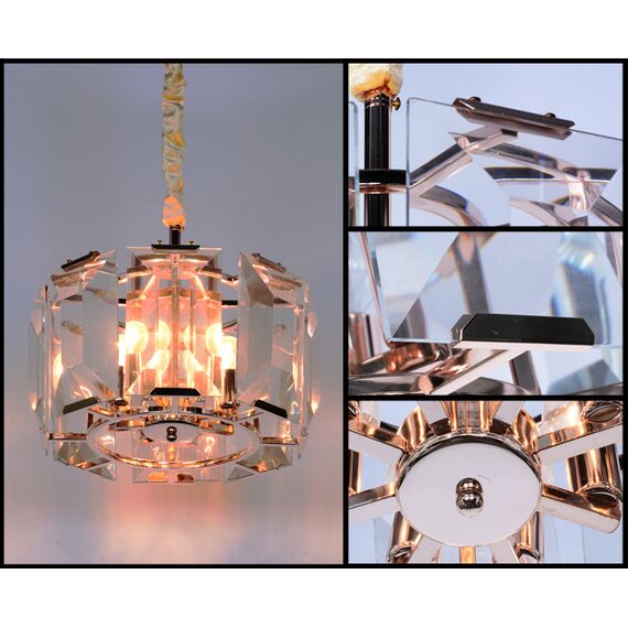 Delight Collection BRCH9030-8-G Люстра Harlow Crystal 8G nickel nickel, изображение 3