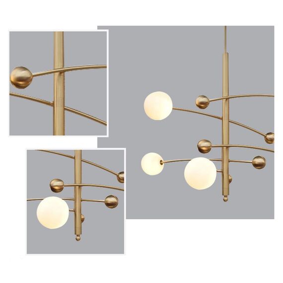 Delight Collection 10215P/5 brass Люстра Globe Mobile 5 brass brass, изображение 2
