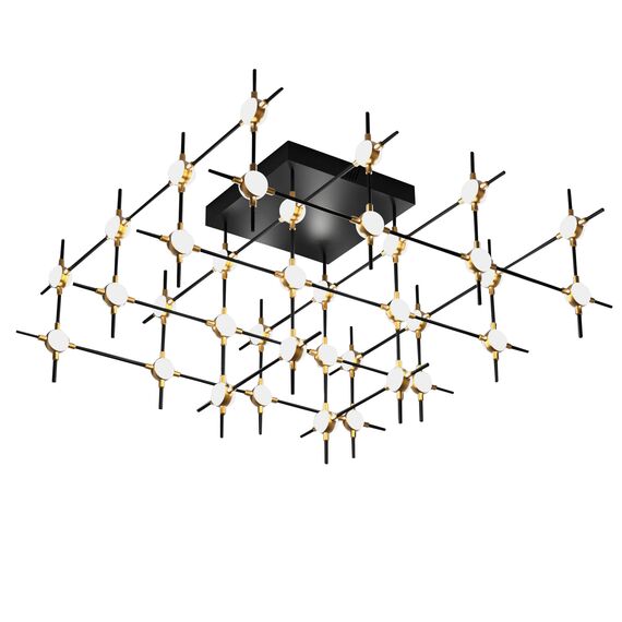 Delight Collection MX18001067-36A black/gold Потолочный светильник Molecular 36 black/gold black/gold