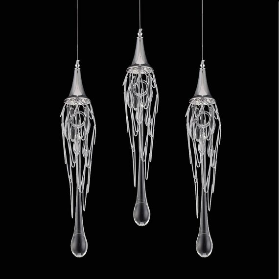 Delight Collection P68009L-3 chrome Подвесной светильник Goddess Tears 3 3 chrome, изображение 2