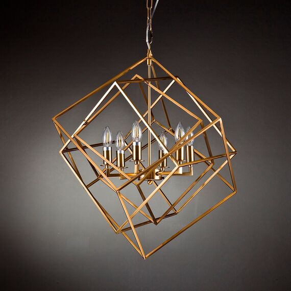 Delight Collection KM0282P-6 brass Люстра Matrix 6 brass, изображение 2
