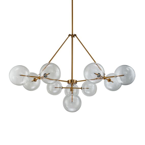 Delight Collection KG0965P-10B brass Люстра Globe Mobile 10B, изображение 3