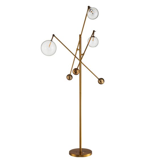 Delight Collection KG0965F-3 brass Торшер Globe Mobile 3