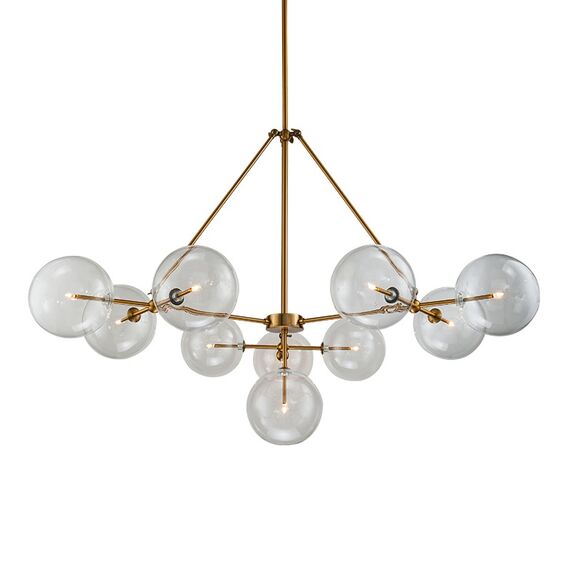 Delight Collection KG0965P-10B brass Люстра Globe Mobile 10B